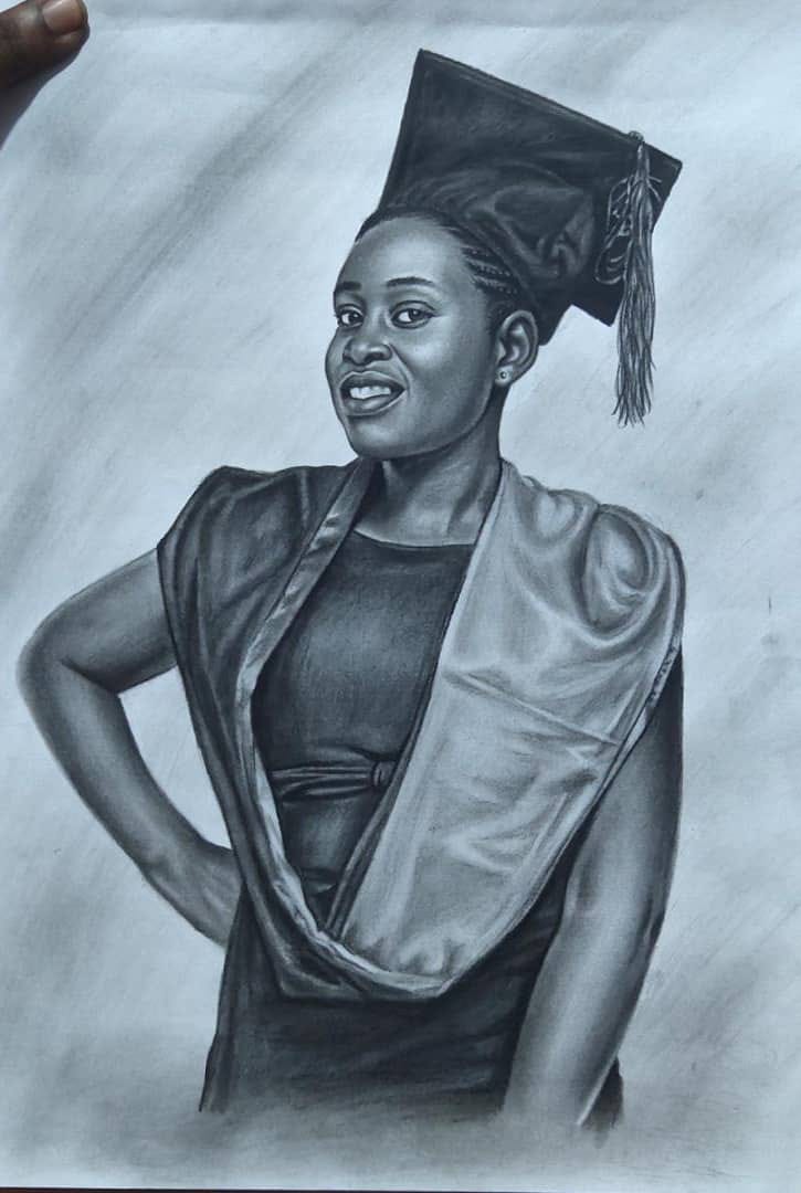 Custom pencil framed potraits