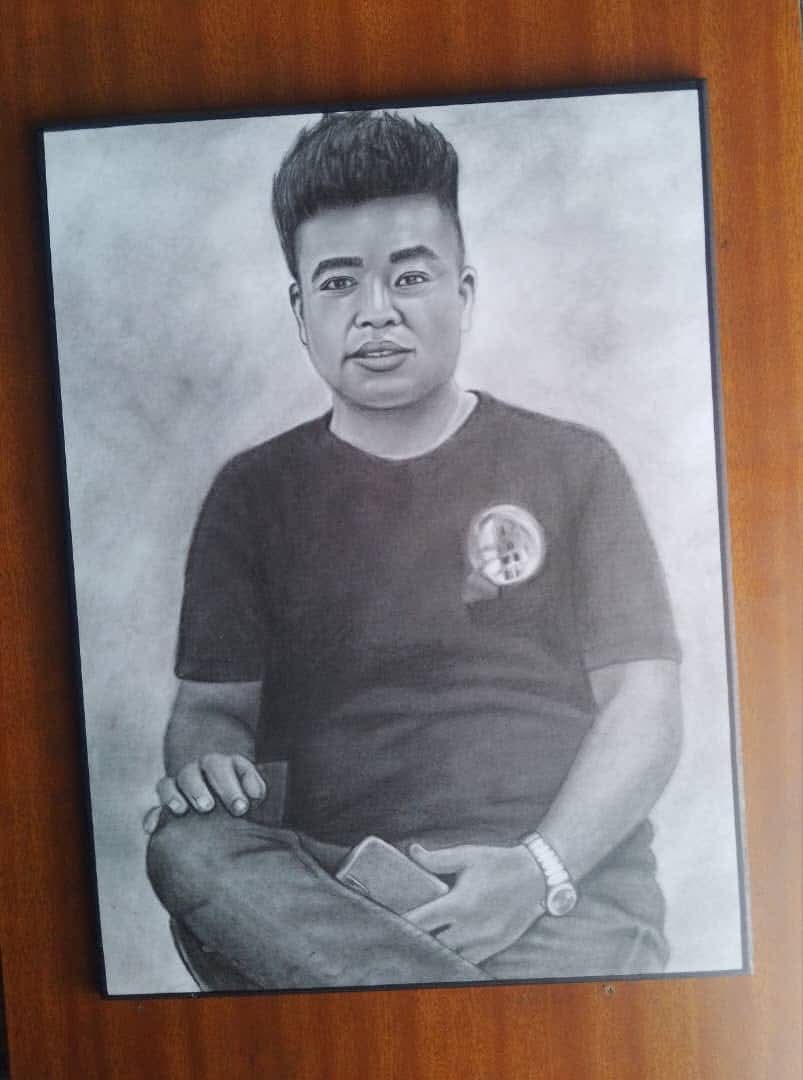 Custom pencil board portrait